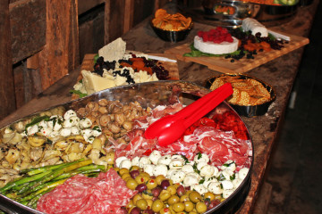 An assortment of antipasto